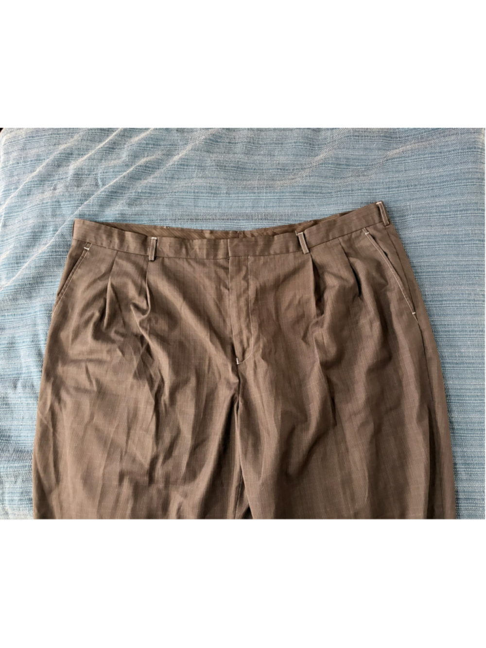 Montique Black Two Piece Set with White Stitching, Size 50R - Picture 3 of 16